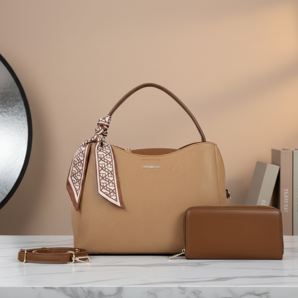 Chrisbella Tan Set - Studio Lifestyle